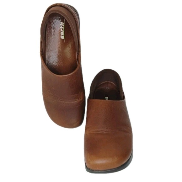 Kalso Earth Harvest Sandstone Eclipse Brown Leather Slip On Shoe W/ Box Size 10 - Picture 1 of 14